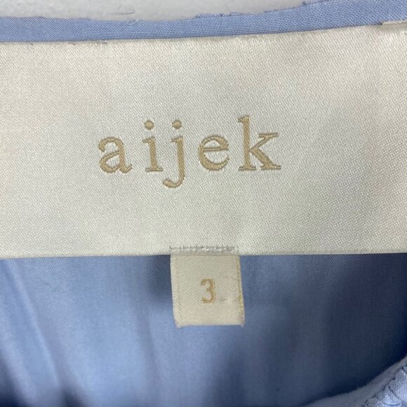 Revolve Aijek Maria Flutter Sleeve Mini Dress Blue Size 10 / 12 Ruffle Bohemian - Picture 3 of 10